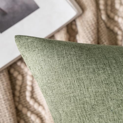 MIULEE Decorative Outdoor Pillow Covers Christmas Euro 26x26 Dark Green - Image 2