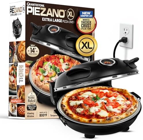 PIEZANO XL 14" Electric Pizza Oven Indoor Countertop Pizza Maker by PIEZANO