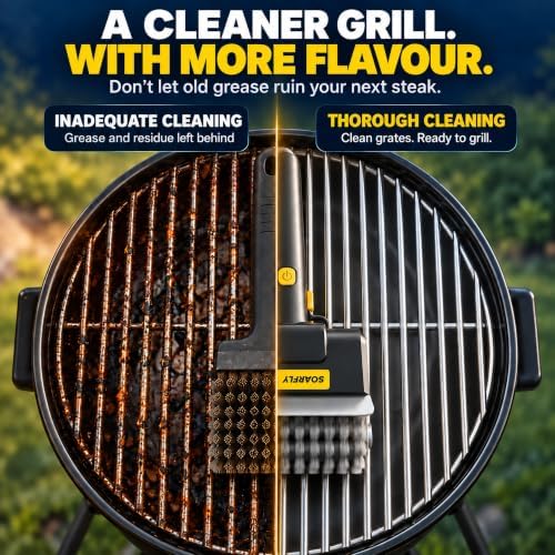 Electric Grill Brush for Outdoor, 40W Upgraded Motor Cordless BBQ Cleaner - Image 5