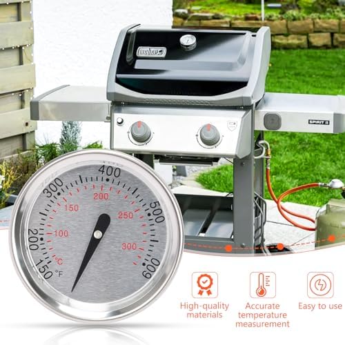 QuliMetal 60540 67031 Grill Thermometer Replacement for Weber Charcoal - Image 4