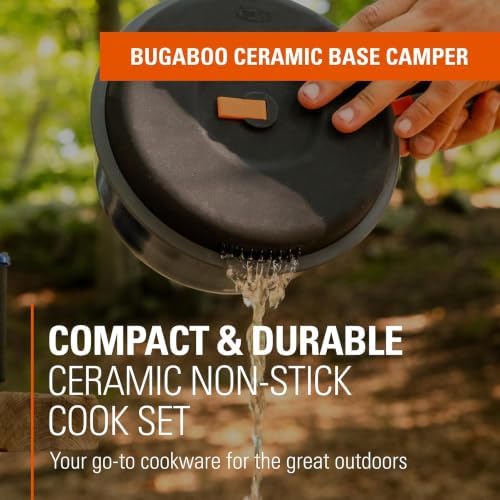 GSI Outdoors Bugaboo Ceramic Base Camper Cookset, Ceramic, Small to Large - Image 2