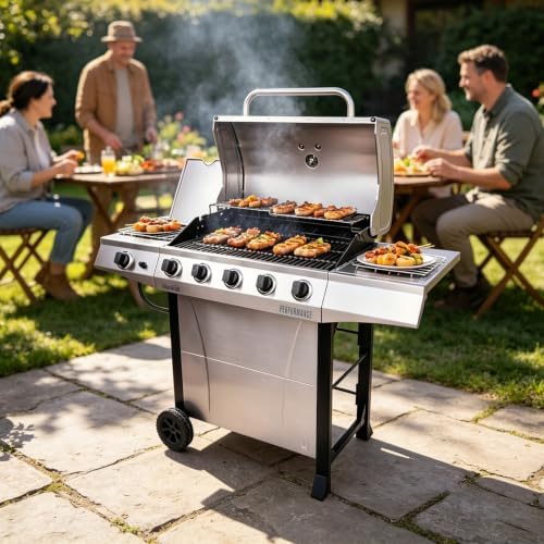 DELSbbq Grill Warming Rack for Charbroil Performance 5 Burner Grills - Image 7