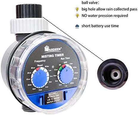 Fogging Seconds Watering Hose Timer for Garden,Greenhouse - Image 2