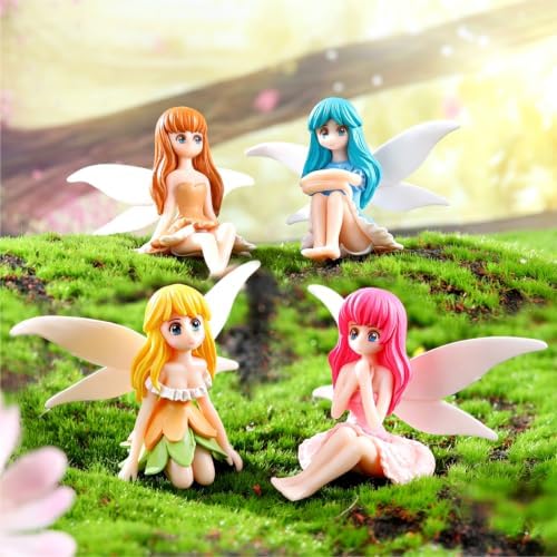 8 Pcs Mini Fairy Garden Fairies Figurines Fairy Garden Accessories Outdoor - Image 4