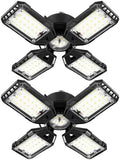 Aoretic LED Garage Lights Bulb 2 Pack -120W, 12000LM 6500K Led Shop Light with 4+1 Deformable Panels, Basement Barn Light Garages Ceiling Lights, E26/E27 for Garage, Warehouse, Shop by Aoretic