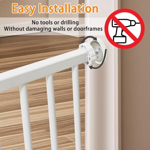 SHYUJAJIE Dog Gate for Small Dogs,18" Height Short Dog Gate - Image 4