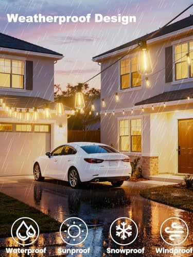 Svater 300 FT Outdoor String Lights LED, Waterproof for Outside Patio - Image 2