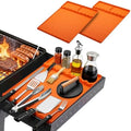 Silicone Grill Mat for Blackstone Griddle Accessories (Orange-2Pack) by Nancyl