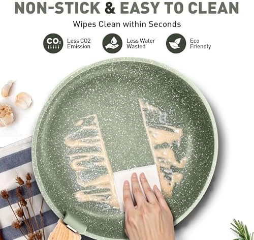 MAISON ARTS Camping Pots and Pans Set Non Stick with Removable Handle - Image 7