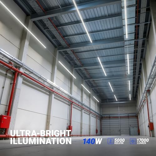 Barrina T8 LED Shop Lights 8FT, 140W 17000LM, 5000K, U Shape, 10 Packs - Image 2