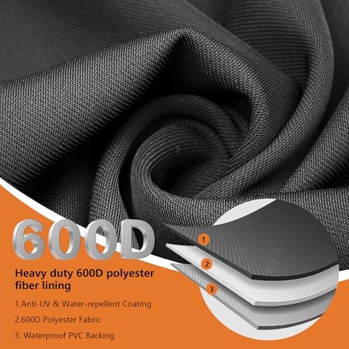 Grill Cover for Charbroil Bistro Pro Electric Grill Griddle,BBQ Grill Cover For Charbroil Grill 25302161 25302145 25302146 25302147 25302148 Full-Length All Weather Grill Cover CB1250073P4 Accessories - Image 4