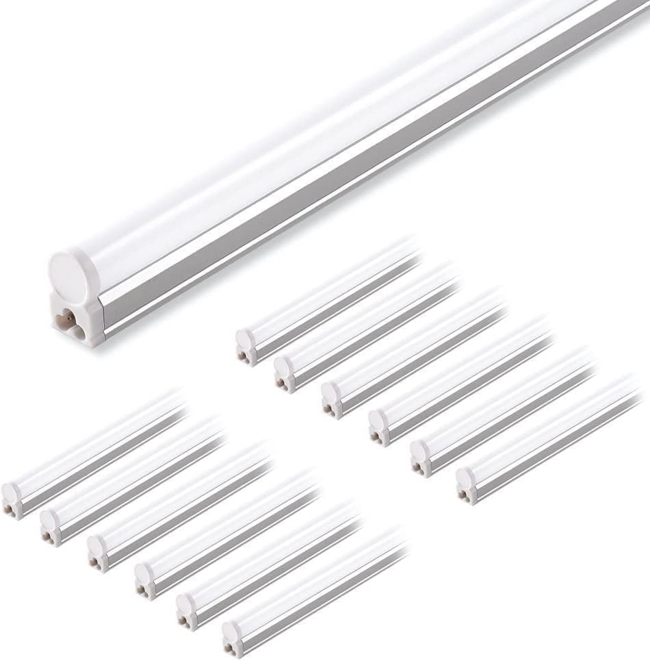 Barrina T5 LED Shop Light 4FT, 3000K Warm White, 2200lm, 20W, 12 Packs by Barrina
