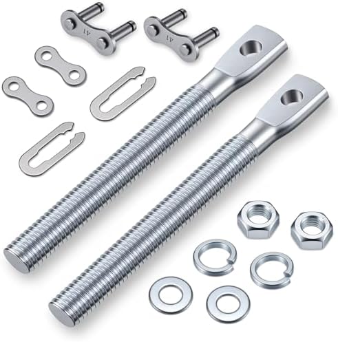 Tandefio 2 Pack #41 Chain Links, 2 Adjustment Bolts Slide Gate Opener by Tandefio