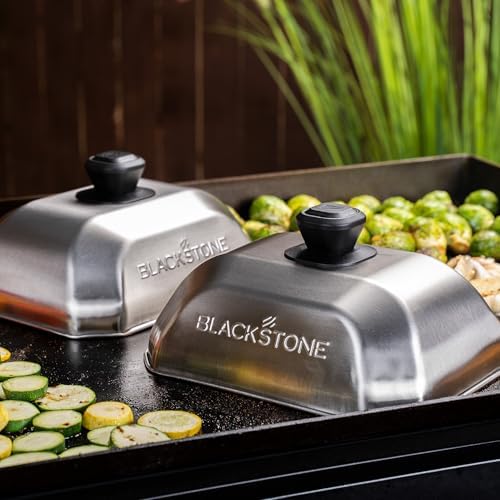 Blackstone® Rectangle Basting Cover, Small, 2-Pack, Stainless Steel - Image 2