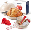5QT Enameled Cast Iron Sourdough Bread Oven & Starter Kit, White by Unknown