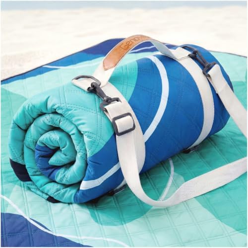 Genovega Waterproof Beach Blanket Picnic Outdoor Mat Rug Oversized Women Mexico Vacation Trip Hawaii Gift Costa Rica Must Have Resort Rio de Janeiro Bahamas Punta Cana Essential Waikiki Palm Spring by genovega