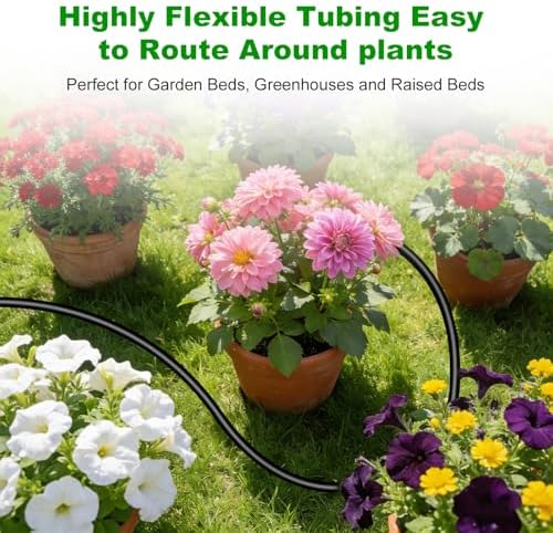 1/2 Inch Blank Drip Irrigation Tubing, 60FT Distribution Hose for Garden, Greenhouse & Raised Beds, Flexible UV-Resistant Watering Line for Drip Irrigation Systems - Image 3