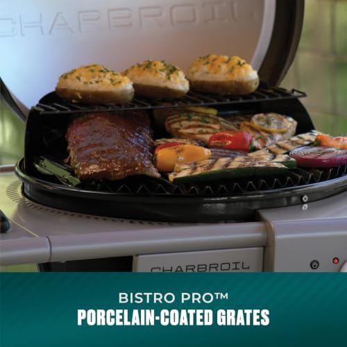 Charbroil Bistro Pro | 3-in-1 Electric, Griddle, & Charcoal Compact Grill | Electric BBQ grill | Black - Image 7