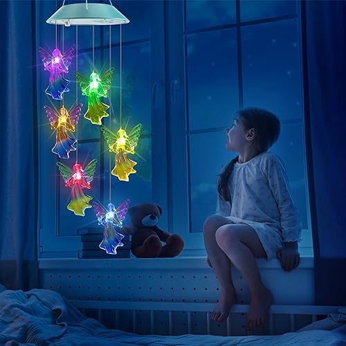 Toodour Solar Wind Chimes, Color Changing Angel Wind Chimes - Image 5