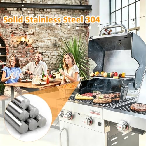 304 Stainless Steel Warming Rack for Weber 65054 Genesis l 300 Series - Image 2