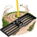 Lawn Leveling Rake, 30"x10" Heavy Duty Sand Leveling Tool with 7FT Long Handle, Steel Golf Rake for Soil, Compost, Gravel, Lawn Leveler for Yard, Garden, Golf Course, Landscaping Level Tool by BlumeTrec