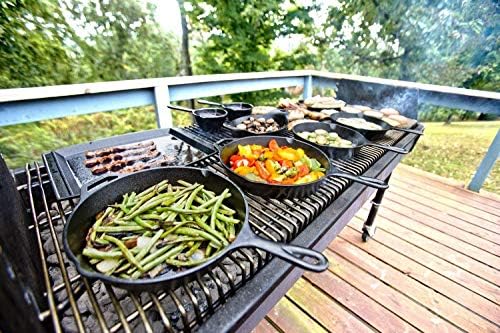 Lodge Pre-Seasoned Cast Iron Square Grill Pan, 10.5 Inches - Image 6