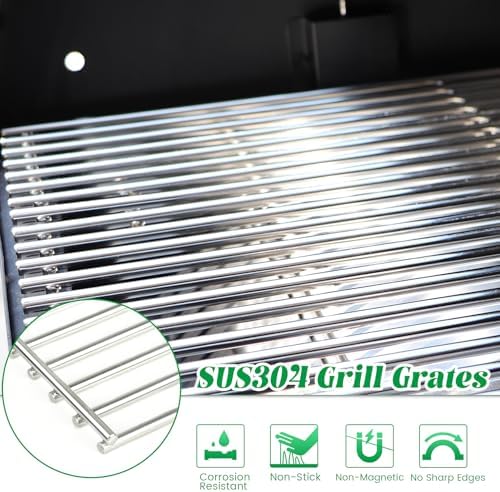 Grill Grates for Pit Boss Lexington 500 540 Series Stainless Steel Cooking Grid Grate Grilling Rack Wood Pellet Smoker Pitboss PB540 PB500LX-005 Replacement Parts 31172 BBQ Accessory - Image 2
