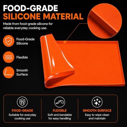 Silicone Griddle Mat for Expert Grill 3-Burner Propane Griddle 28", Reusable Flat Top Griddle Protector Mat for Outdoor Griddles, Patio and BBQ Cooking Stations - Image 4