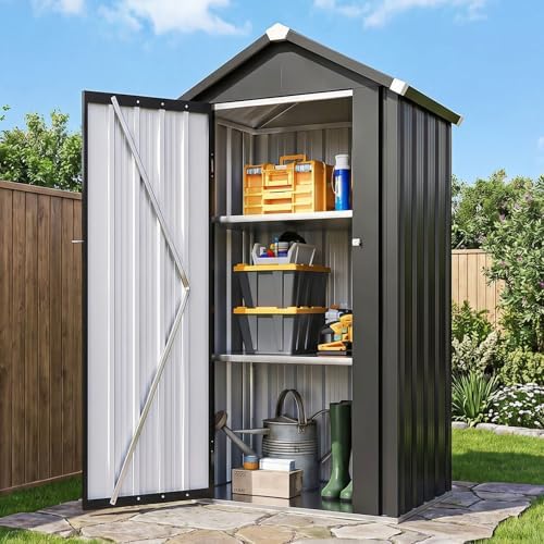 Aoxun 2.5'x2' Outdoor Storage Cabinet with Floor & Adjustable Shelves by Aoxun