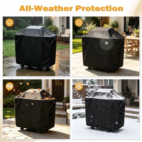 Grill Cover for Megamaster 720-1065 2-Burner Propane Gas Grill, Heavy Duty Waterproof All-Weather Protection, Outdoor Fade Resistant BBQ Grill Cover (43" W x 20" D x 38" H) - Image 5