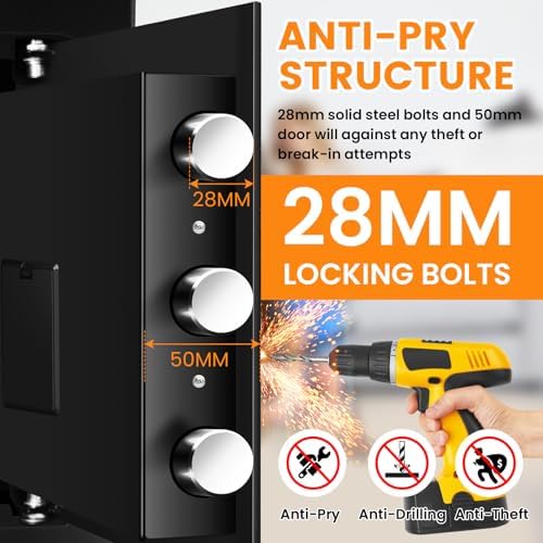 5.6 Cuft Drop Safe Box for Business, Money Safe with Quick Place Drop Slot - Image 5