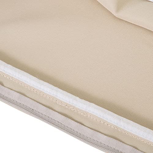 Classic Accessories Montlake Water-Resistant 19 x 20 x 4 Inch Outdoor Back Cushion Slip Cover, Patio Furniture Cushion Cover, Antique Beige, Patio Furniture Cushion Covers - Image 6