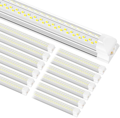 ONLYLUX 8ft LED Shop Light, 8' 100W 15000lm 6000K (12 Pack) by ONLYLUX