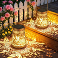 2 Pack Solar Lanterns Outdoor Waterproof Birthday Gifts for Women Mom Grandma, Hollowed-Out Metal Hummingbird Hanging Solar Lantern Lights Garden Decor, 2 Modes Hanging Solar Lights for Yard, Patio by AHAORIGIN