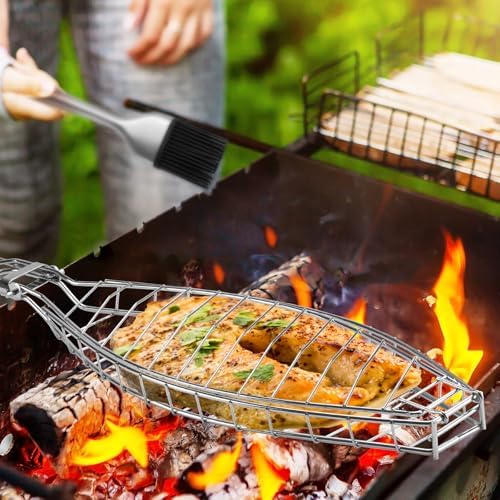 Fish Grill Basket, Perfect for Grilling Whole Fish, Seafood, Vegetables - Image 7