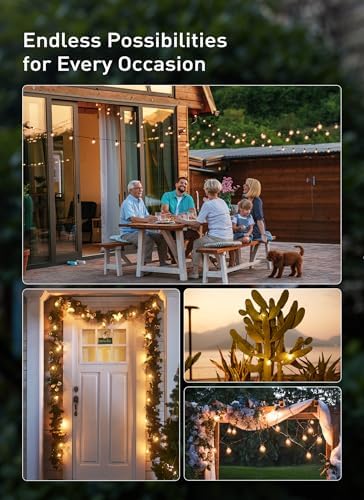 Brightown Outdoor String Lights, 30FT G40 LED IP65 Waterproof Patio Lights - Image 4