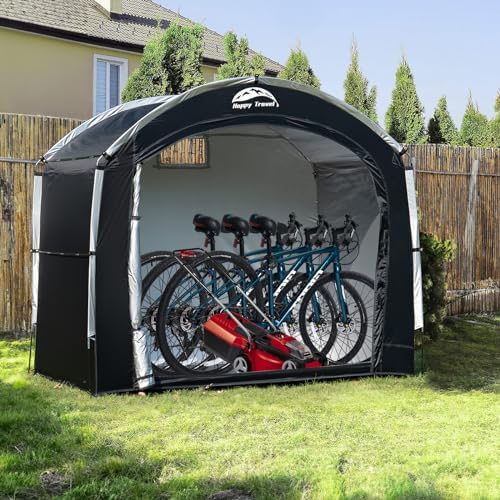 Happy Travel Outdoor Waterproof Bike Storage Tent Shed for 2/3/4/6/8 Bikes - Image 6