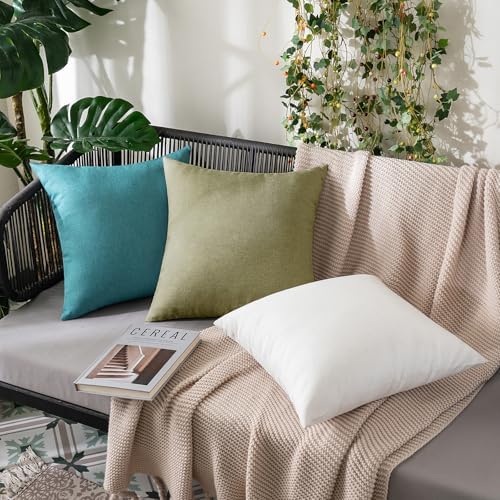 MIULEE Decorative Outdoor Pillow Covers Lumbar Waterproof 12x20 Light Olive Green - Image 4