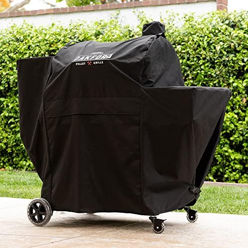 Oakford 790 Pellet Grill Cover, Fits Oakford Wood Pellet Grill Model 910-05002, Vented Mesh, Secure Straps, Heavy-Duty, 55"x22.5"x44", Black, 700-05002 - Image 4