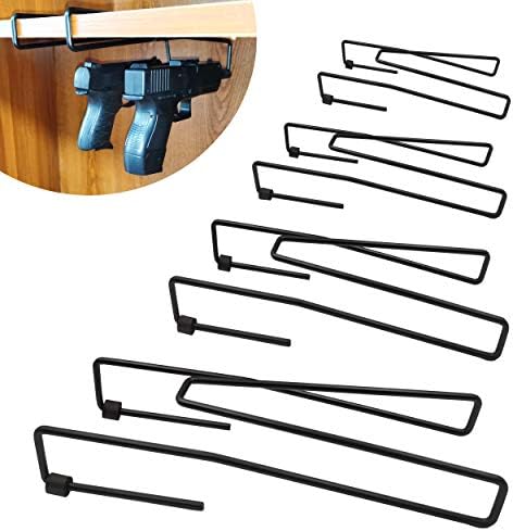 StrongTools Handgun Hanger, Pistol Rack for Gun Safe Shelf or Bookshelf, Pistol Organizer for Displays and Cabinet (4 Packs for 8 Guns) by StrongTools