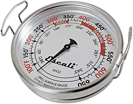 Escali AHG2 Stainless Steel Extra Large Direct Grill Surface Thermometer, Searing Temperature Zones 100-600F Degree Range - Image 3