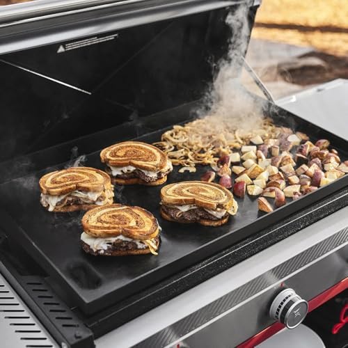 Weber® Slate® 30" Rust-Resistant Griddle, 3-Burner Propane Gas, Black - Image 6
