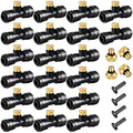 Ripeng 48 Pcs Brass Misting Nozzles Tees Plugs, 1/4 Inch Outdoor Mister by Unknown