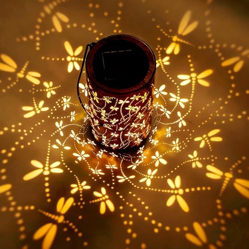 BSGlobal Dragonfly Solar Lanterns Outdoor Waterproof Hanging Lights - Image 7