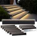 SHONELIGHTING Solar Step Lights Outside, 33 Focused LEDs, Stair Light, 12PK by SHONELIGHTING