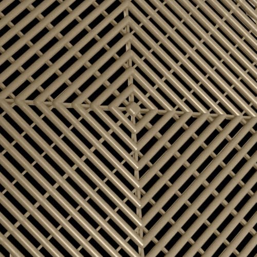 SnapLock RaceDeck Free-Flow 12"x12" Interlocking Garage Tiles, 48pk, Beige - Image 2