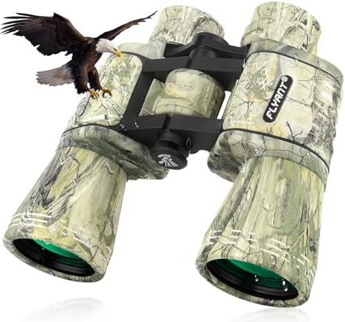 20x50 High Powered Binoculars for Adults, Waterproof Binoculars with Low Light Vision for Bird Watching Hunting Camping Travel Cruise Hiking Sports Stargazing, Unique Gifts for Men by FLYANT