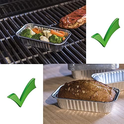 BBQ Future 20-Pack Aluminum Foil BBQ Grease Grill Drip Pans Replacement for Char-Broil 9328812P06, 7" L x3.5 W x1.5 D - Image 3