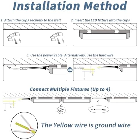 20-Pack 4FT T8 LED Shop Light, 42W 6300 Lumen 5000K Daylight, Linkable with Plug Shop Lights for Garage Ceiling Workshop Commercial Lighting, 4 Years Warranty - Image 6