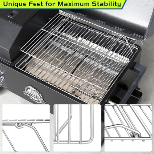 Smoking Rack for Pit Boss 150 Grill Beef Jerky Second Rack Portable Pellet Smoker Grates for Traeger Ranger Scout Portable Tabletop Replacement Parts Pitboss PB150PPG PB150PPS Accessories - Image 3
